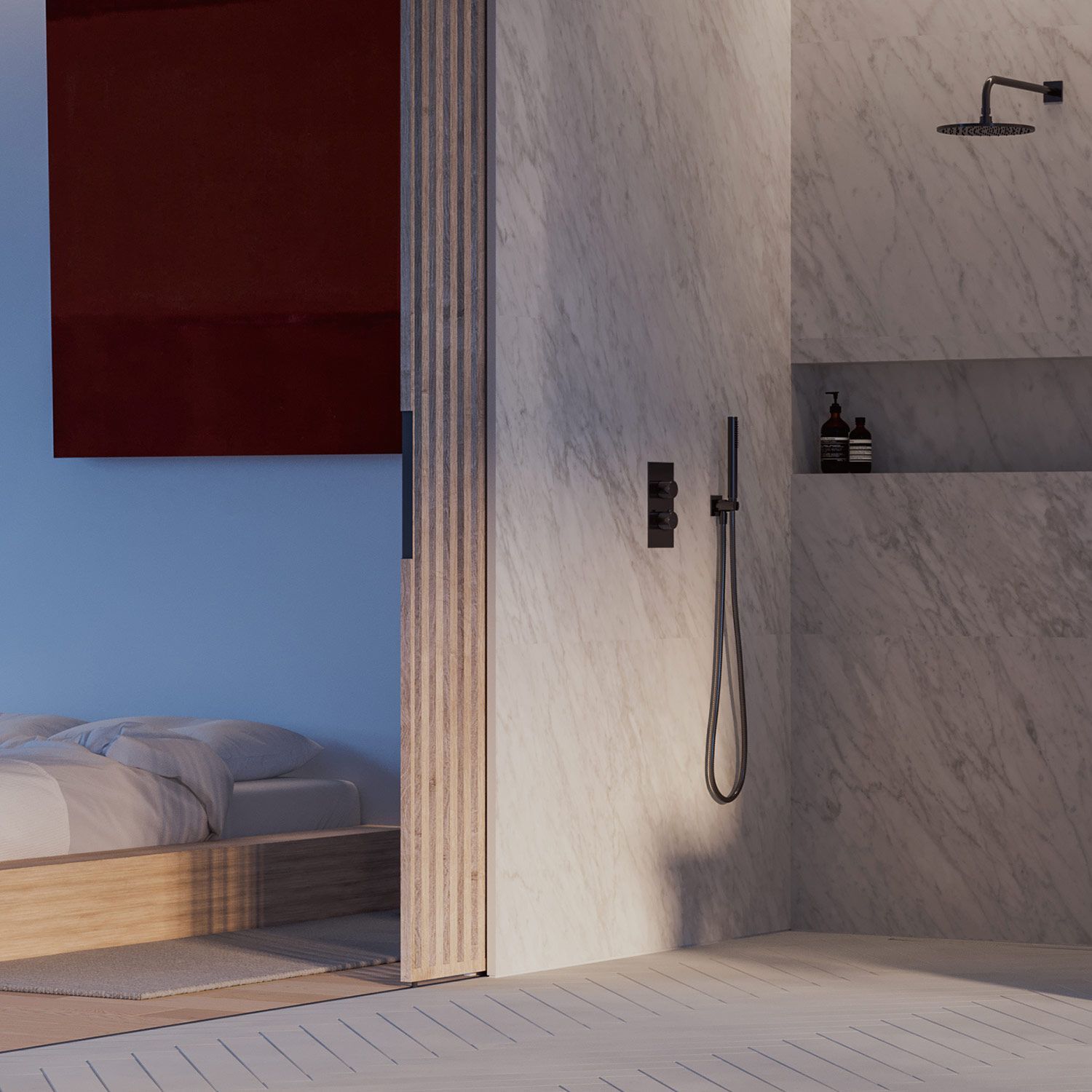 Термостатический встраиваемый смеситель для душа / ванны OMNIRES Contour ARCH-00052440 - Вид №2