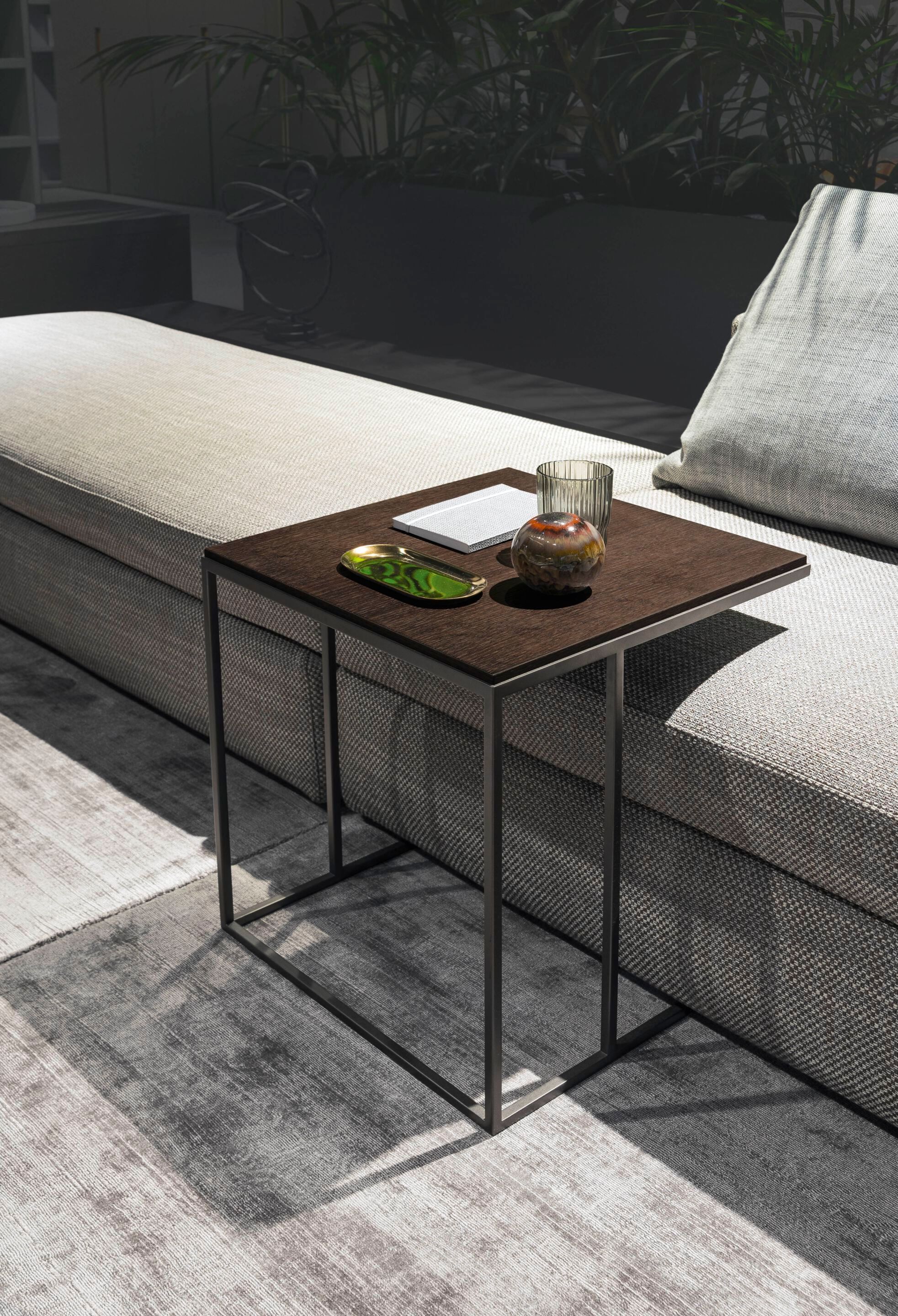 Квадратный металлический журнальный столик Alf DaFrè KOBE ARCH-00103301 - Вид №1