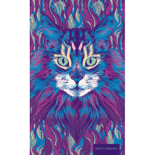 512899 Скетчбук "Дикий кот" А5, 100 листов, 100 г/м2 Santreyd 