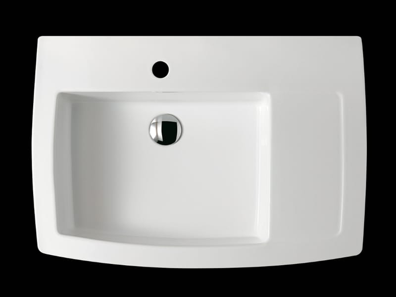 Керамическая прямоугольная раковина с держателем для полотенец Galassia SA.02 ARCH-00052079 - Вид №1