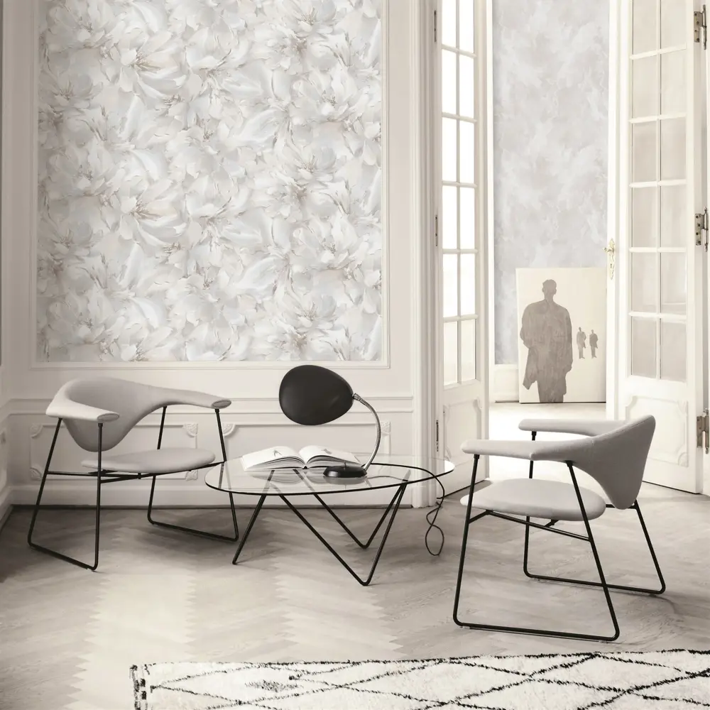 Обои флизелиновые Erismann Alisandra бежевые с абстрактным узором 1.06 м 89420886 STLM-1573776 - Вид №5