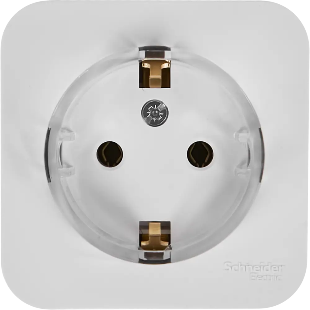 Розетка накладная Schneider Electric Blanca Компакт 16 А с заземлением цвет белый SYSTEME ELECTRIC STLM-2076628