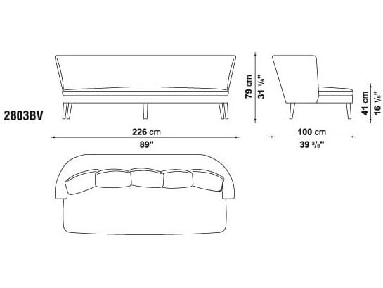 3-местный диван Maxalto ARCH-00029633 - Вид №5