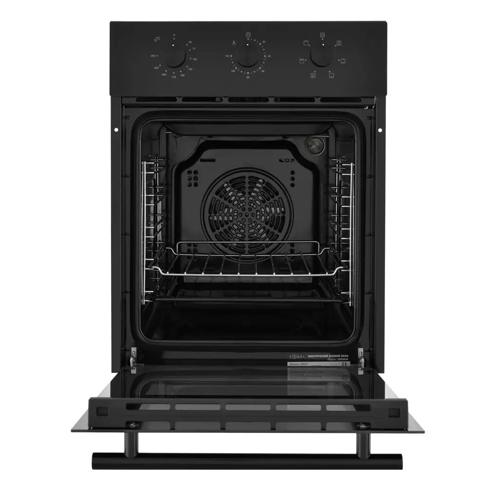 Встраиваемый духовой шкаф Zugel ZOE604В 45x59.5x60 см конвекция цвет черный STLM-2178166 - Вид №1