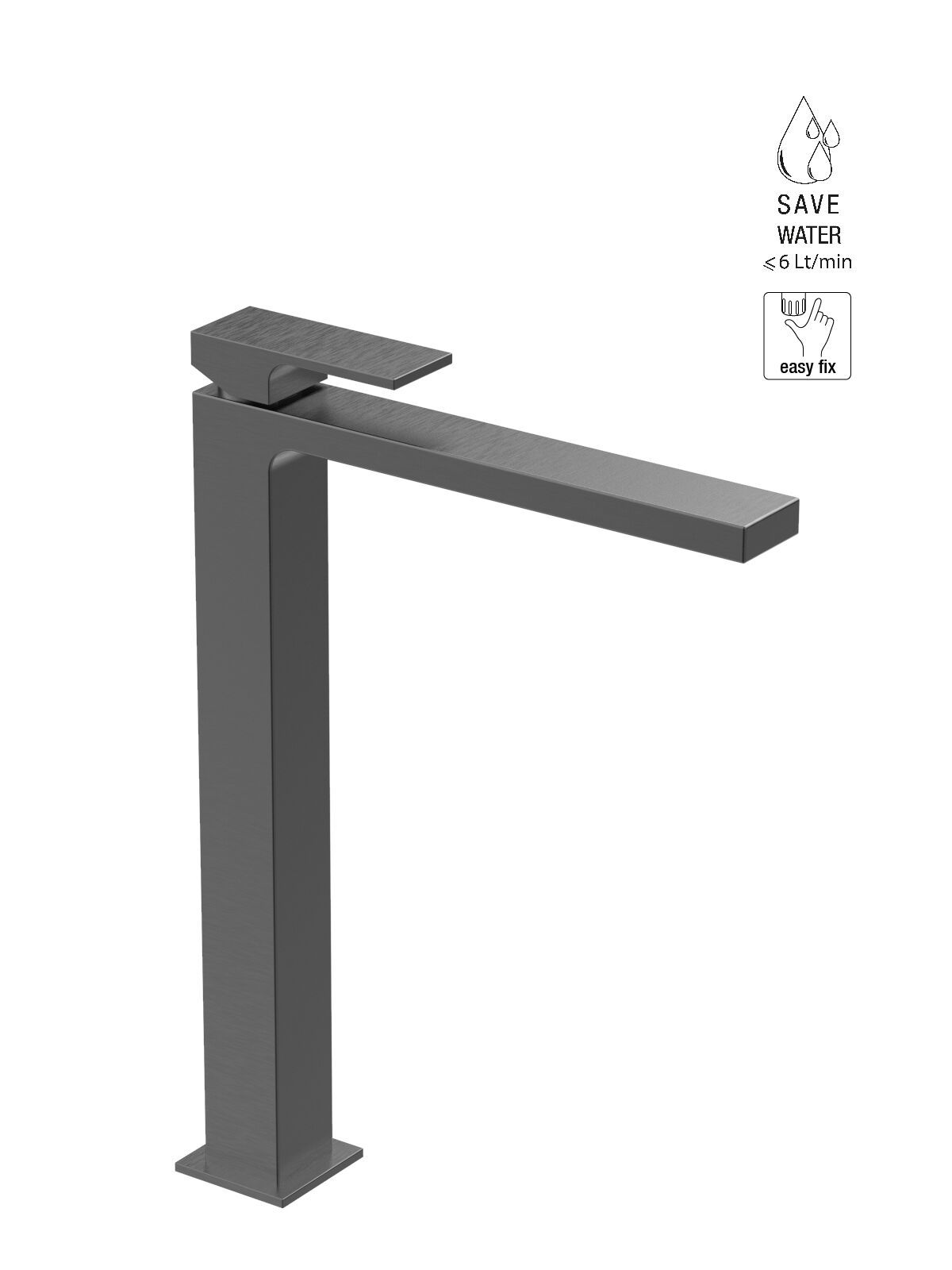 Смеситель для раковины высокого пола с ограничителем расхода Rubinetterie Frattini Vita Due ARCH-00149836 - Вид №14