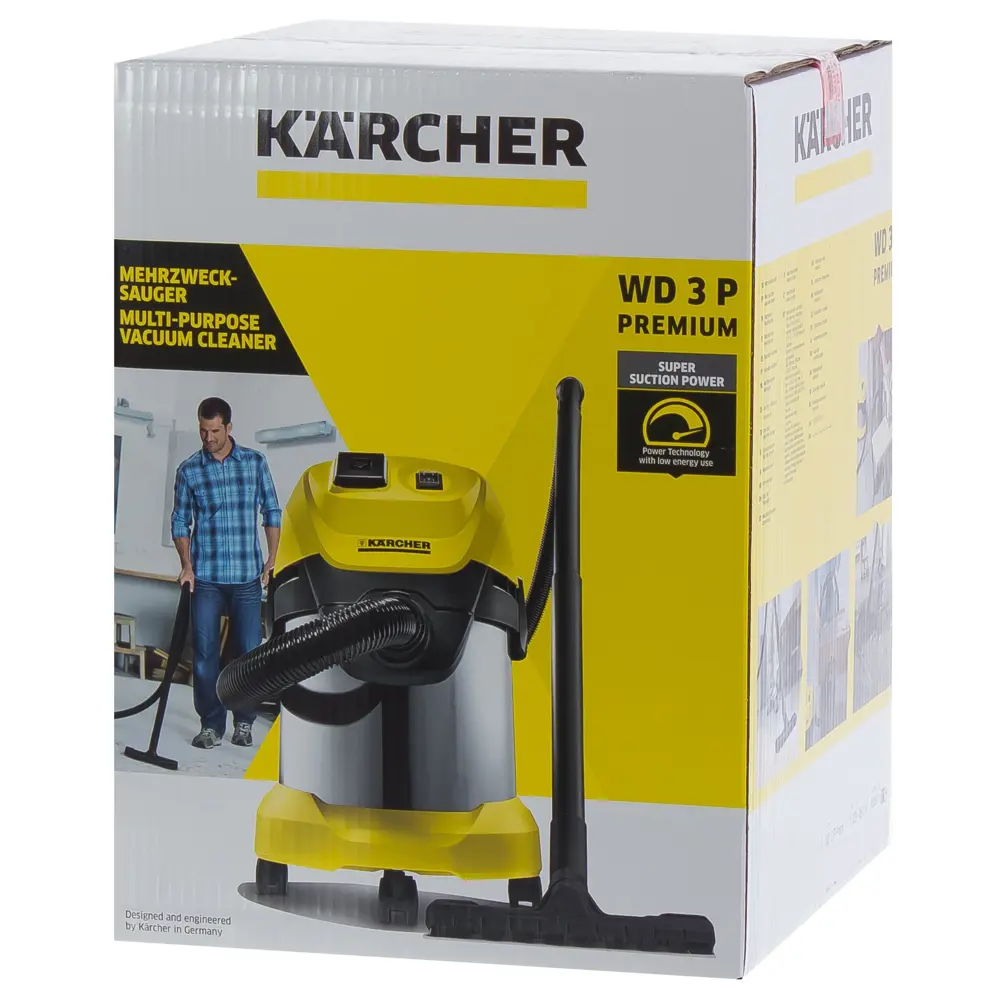 Пылесос строительный Karcher WD 3 P Premium 1.629-891.0, 1000 Вт, 17 л STLM-2043421 - Вид №5