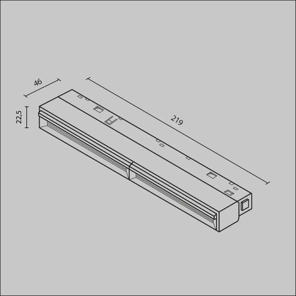 Трековый светильник линейный Voltega Points Twist 120° светодиодный 18 Вт магнитный цвет черный нейтральный белый свет STLM-2116488 - Вид №7