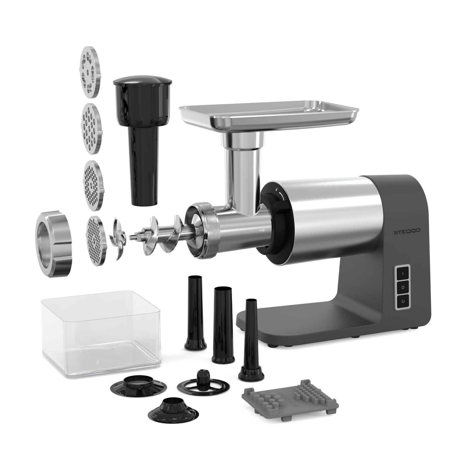 9176135 Мясорубка электрическая TEQQO Grindmaster серый STDN-0012909