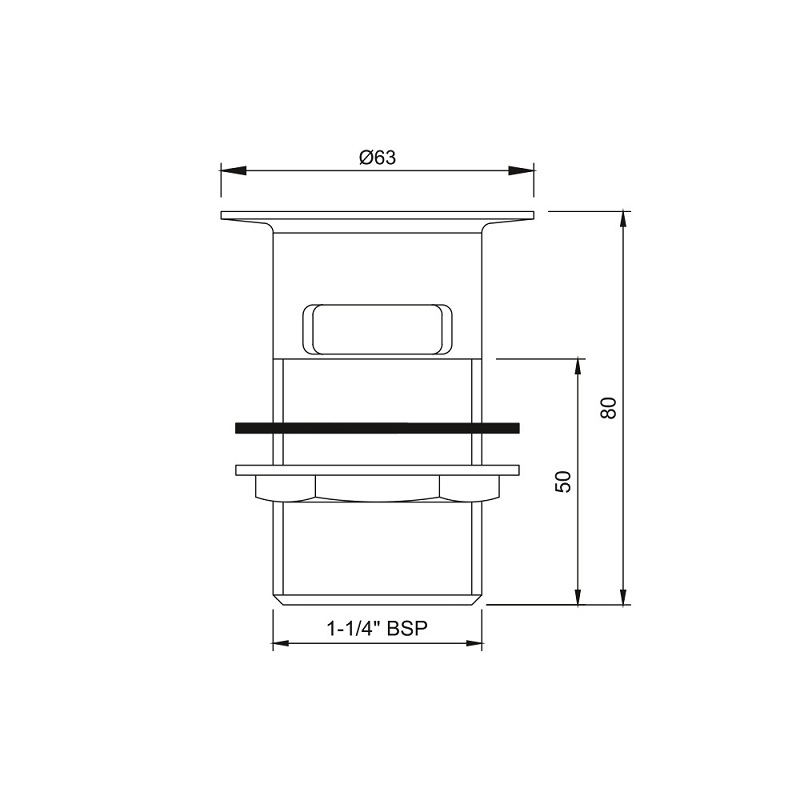 ALD-CHR-709 Механизм слива Jaquar Allied Santreyd  - Вид №1