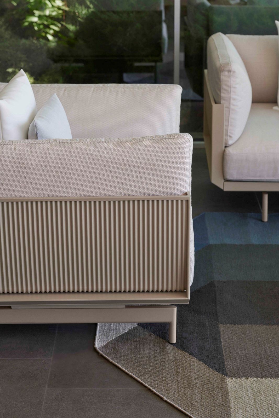 Садовый стул из ткани и алюминия с термокрытием GANDIABLASCO Onde ARCH-00136154 - Вид №37