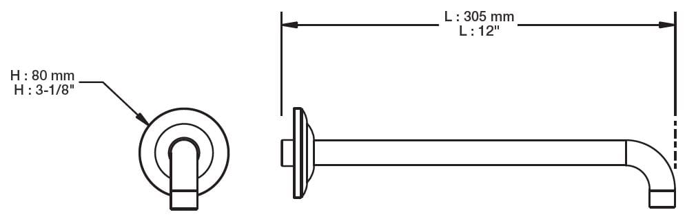 Настенный душ BARIL BRA-1212-13 ARCH-00026241 - Вид №2