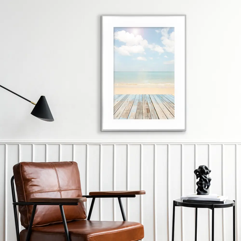 Фоторамка Kreaforta Lila серебристая 50x70 см для интерьерного декора 89398531 STLM-1583004 - Вид №2