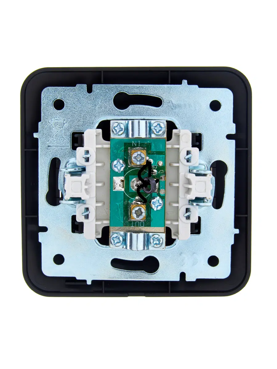 ASTI Розетка ТВ проходная чёрный бархат LEZARD 7081-4242-129 - Вид №1