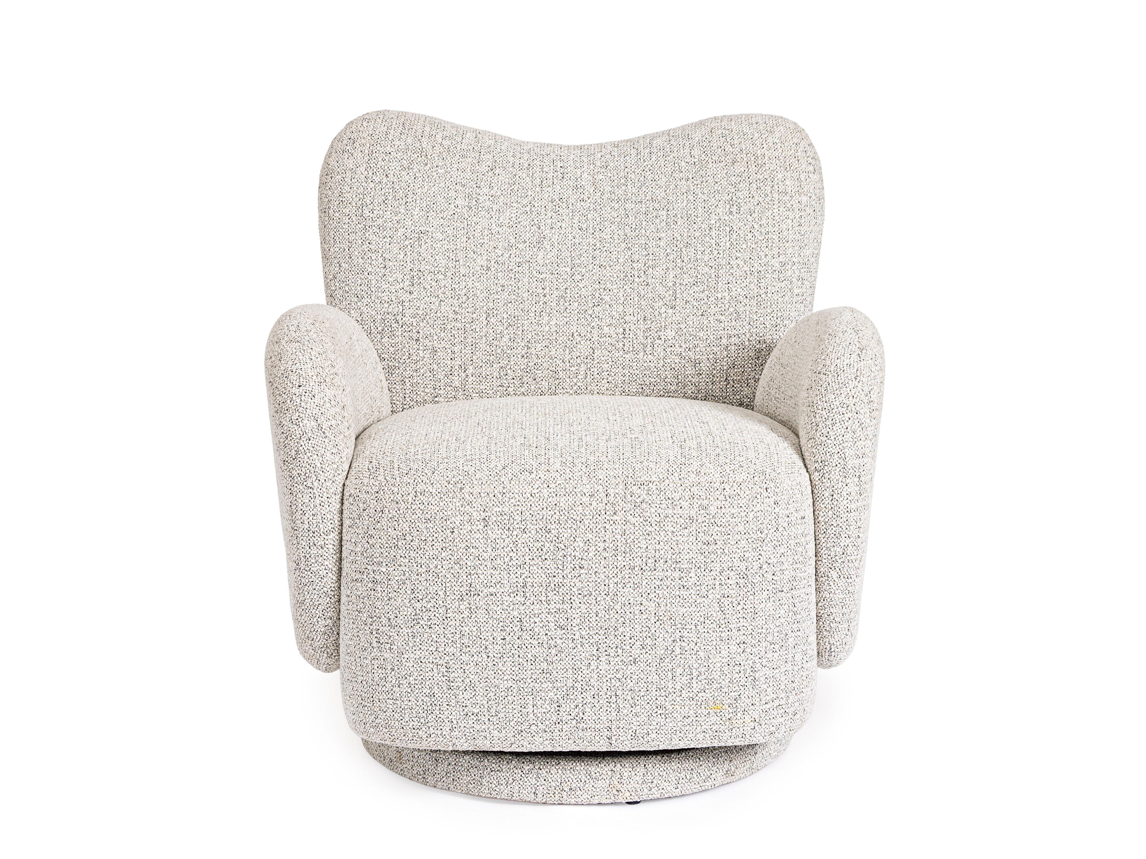 Тканевое вращающееся кресло с подлокотниками BIZZOTTO HARPER ARCH-00143128 - Вид №1
