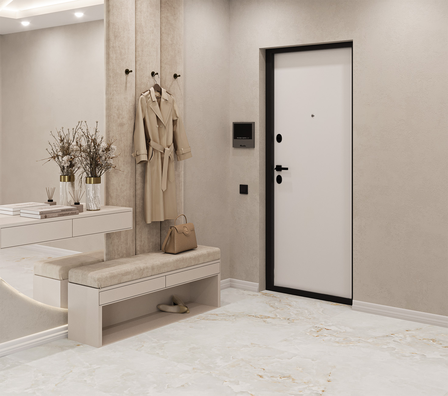 VELVET ADONIS BEIGE – Элегантность натурального камня STP-ST662 INCOLOR - Вид №2