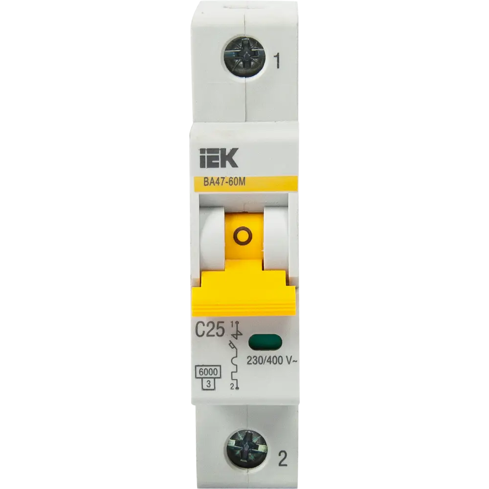 Автоматический выключатель IEK ВА47-60M 1P C25 А 6 кА STLM-2195518 - Вид №3