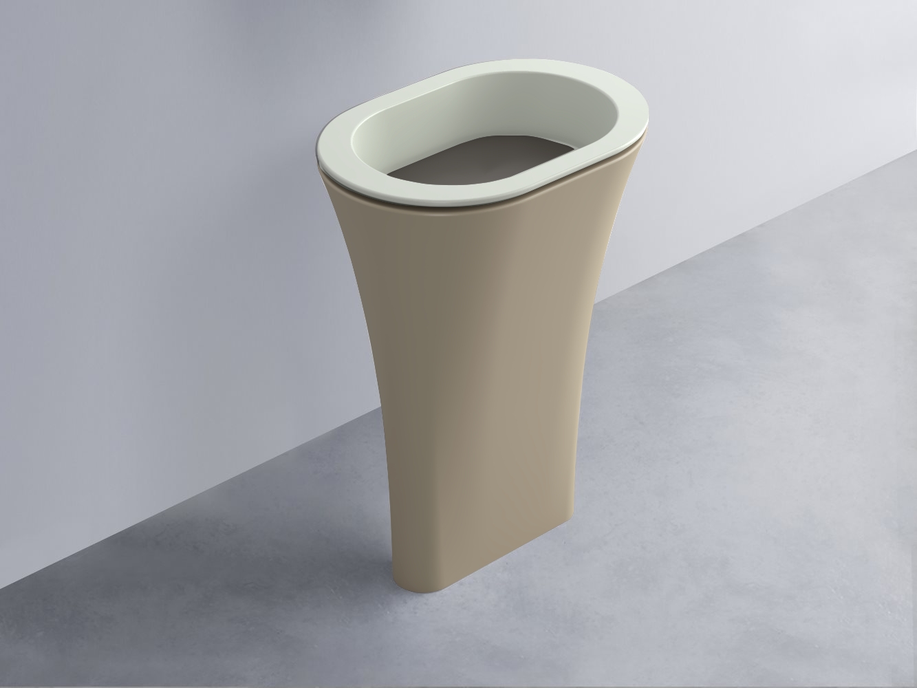 AMLA65-PM+AMPILO-FN+AMCOLO-AV Раковина Amedeo Ovale отдельностоящая cielo Enjoy + Amedeo Ceramica Cielo