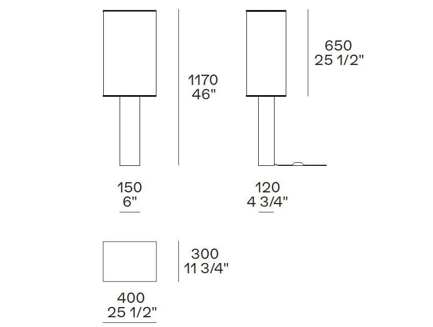 Светодиодная напольная лампа из нержавеющей стали и льна Poliform Helga ARCH-00051046 - Вид №2
