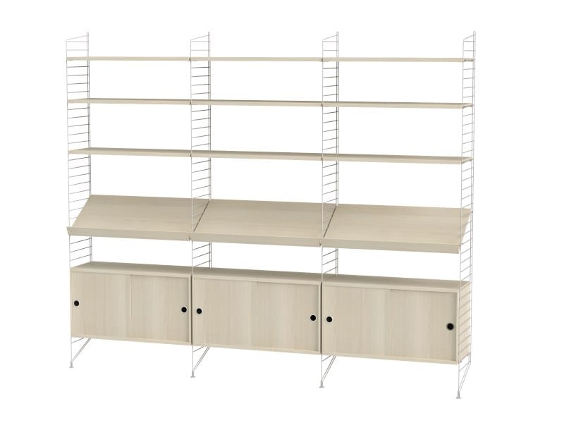 Секционный книжный шкаф из стали с порошковым покрытием String Furniture LIVING ROOM G ARCH-00113877 - Вид №11