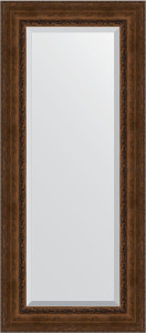 BY 3559 Зеркало с фацетом в багетной раме - состаренная бронза с орнаментом 120 mm EVOFORM Exclusive