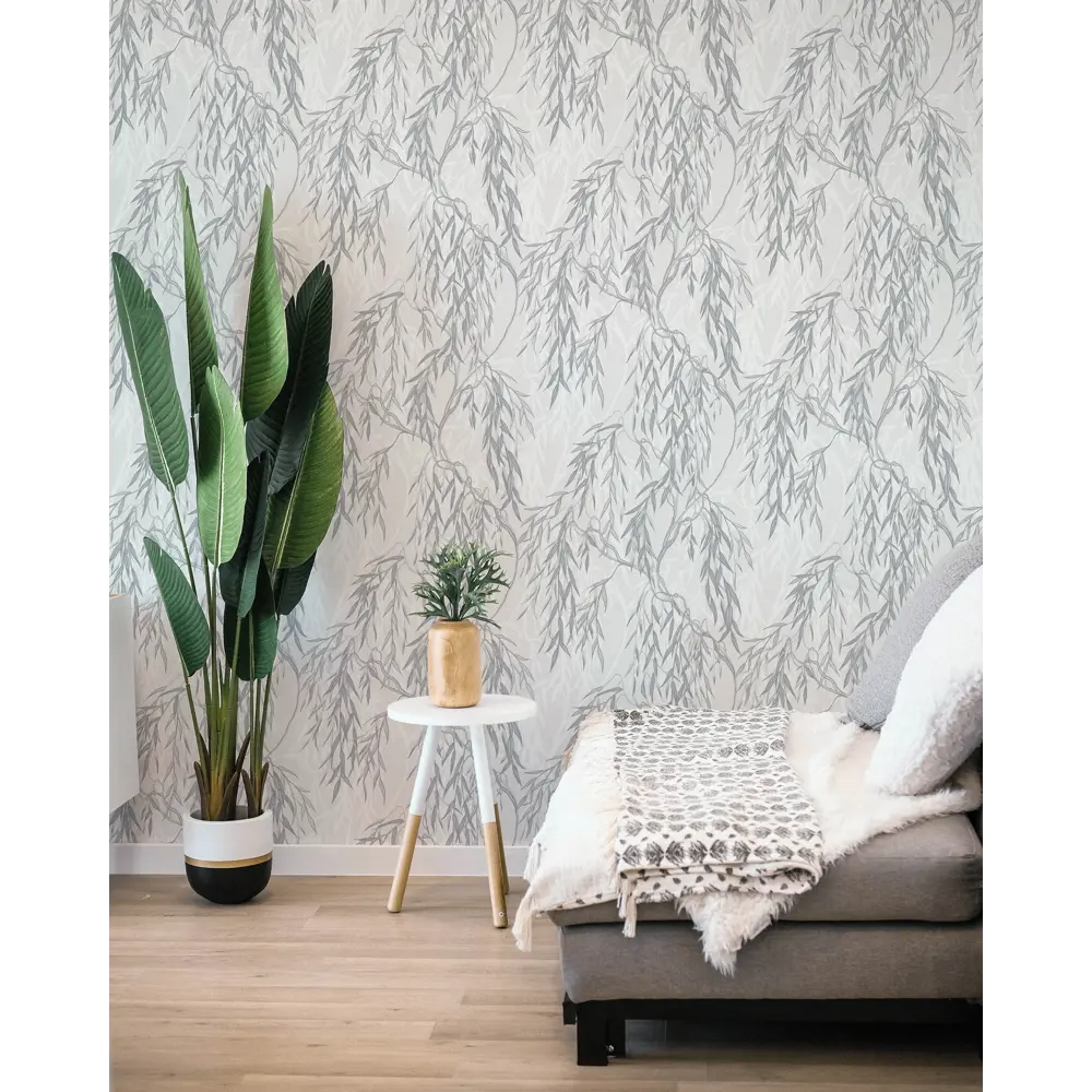 Обои флизелиновые Solo Willow серые 1.06 м 201703 STLM-2180854 - Вид №2