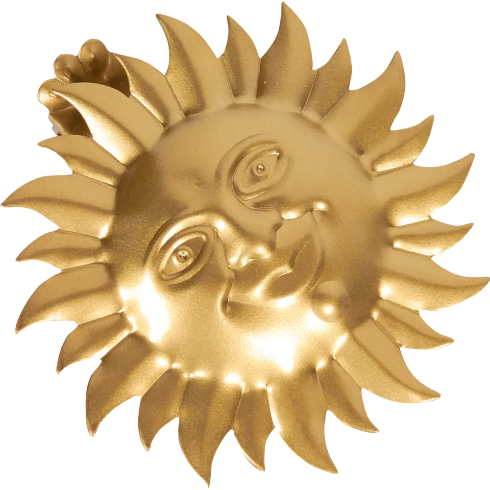 Клипса «Солнце» металл цвет матовое золото ARTTEX STLM-2092159
