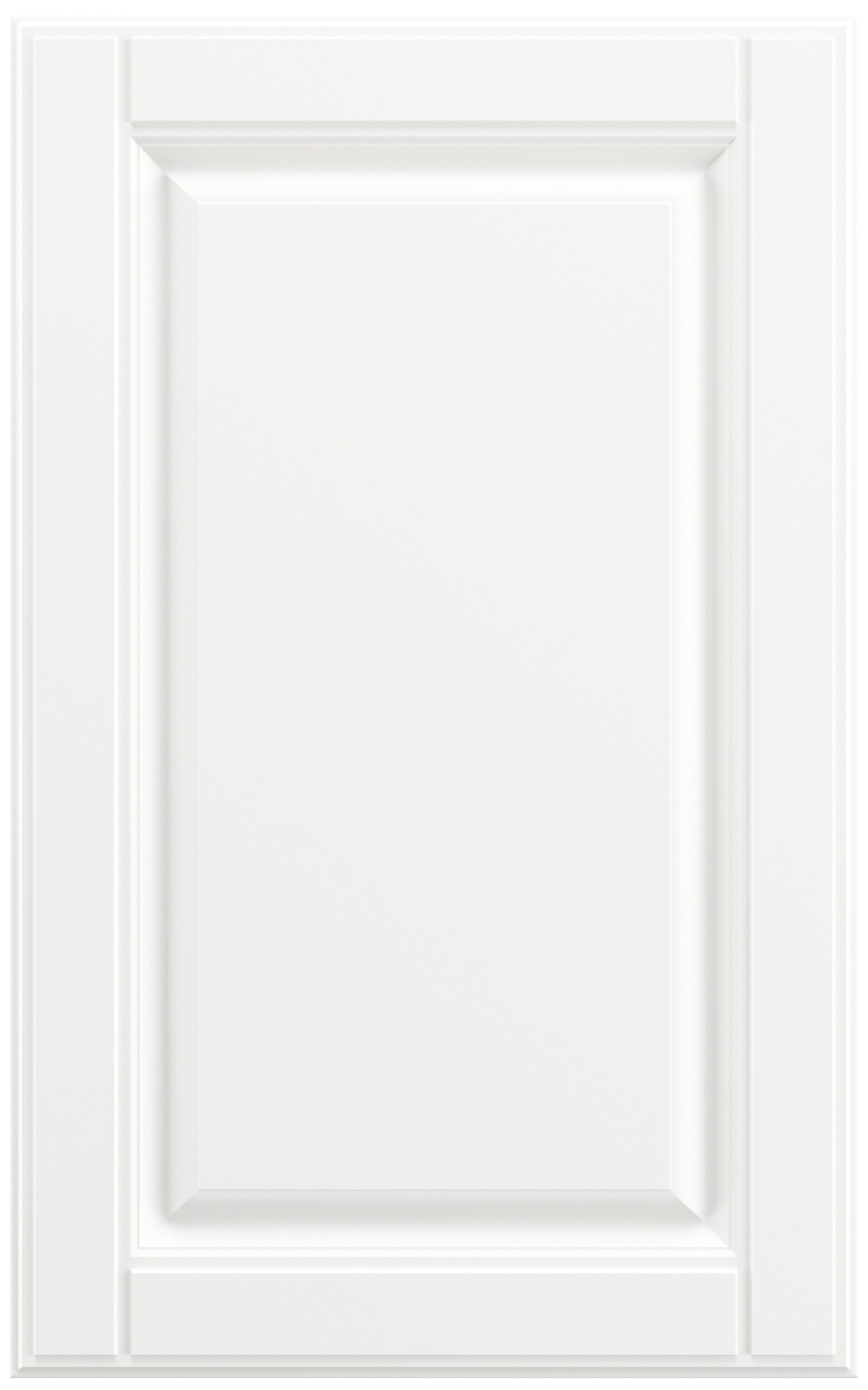 Фасады для кухни Кантри Фрезеровка «Прямоугольник Фолк» Белый снег софт №501 SIDAK SIST1907-218