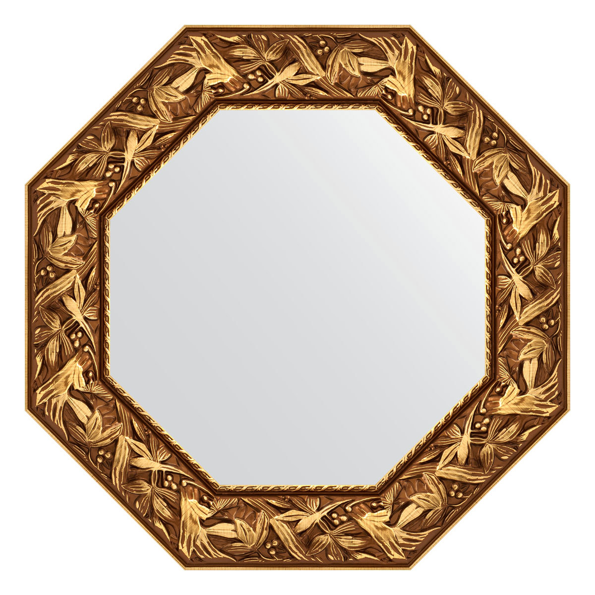 90313969 Зеркало в багетной раме византия золото 99 мм 63x63 см BY 7370 OCTAGON STLM-0180861 EVOFORM