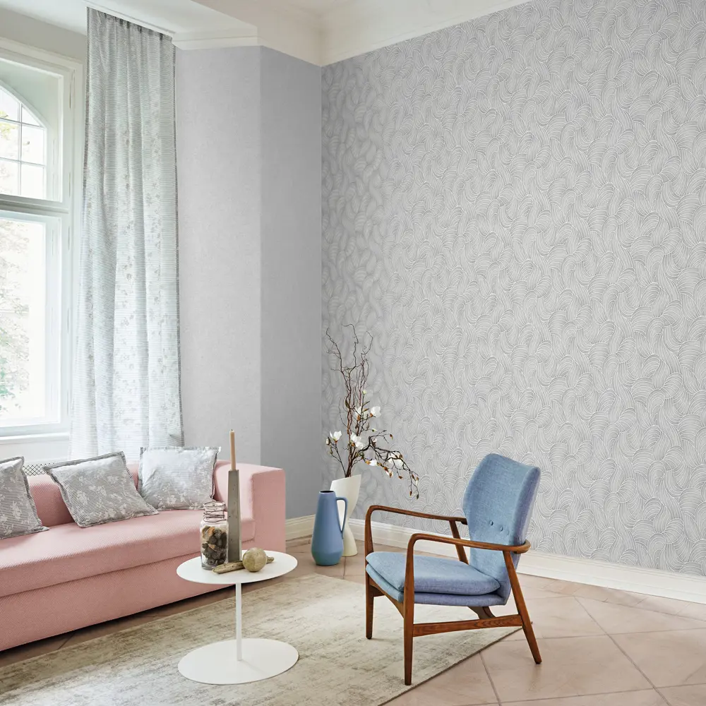 Обои флизелиновые Wall Up Duna серые 1.06 м 645149 STLM-2166531 - Вид №3