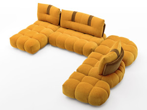 Модульный тканевый диван