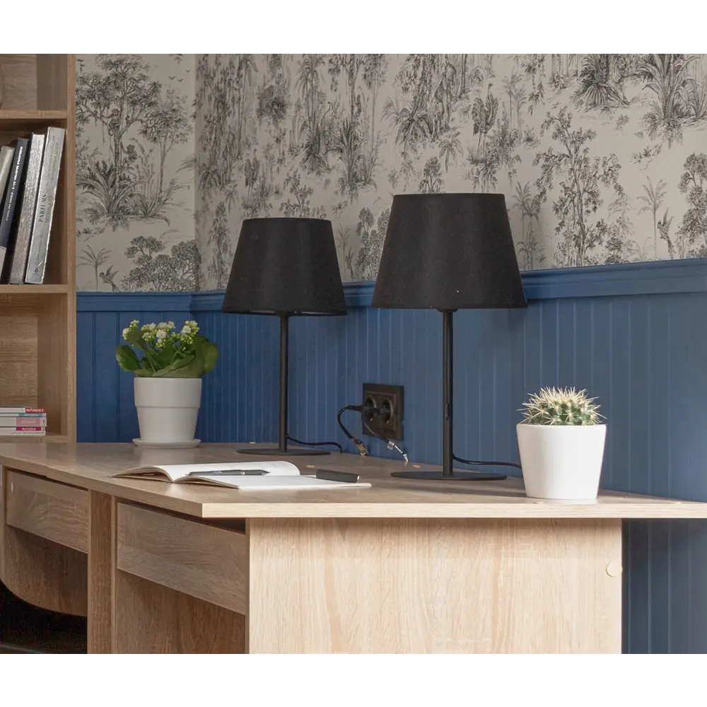 Настольная лампа декоративная Inspire Junon цвет черный STLM-2070116 - Вид №5