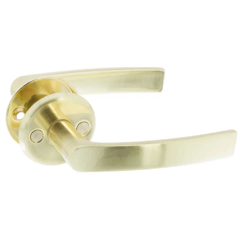 Ручки дверные на розетке Palladium 016 (5/60), алюминий, цвет матовое золото STLM-2074330 - Вид №1