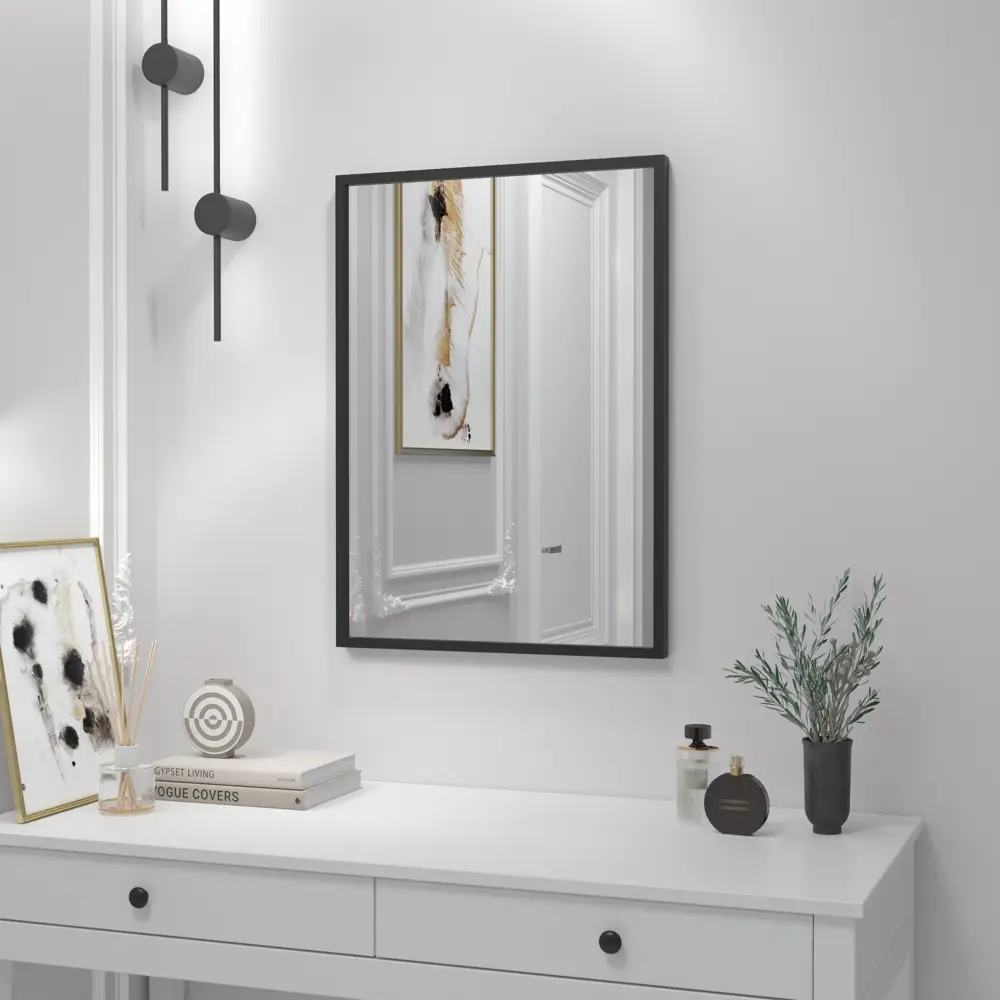 INSPIRE Вега — элегантное зеркало в черной рамке для интерьера 86214651 STLM-0066784
