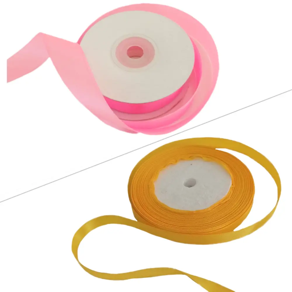 Лента атласная 0,6-1,2 см х 22,85 м в ассортименте Симфония STLM-2183002