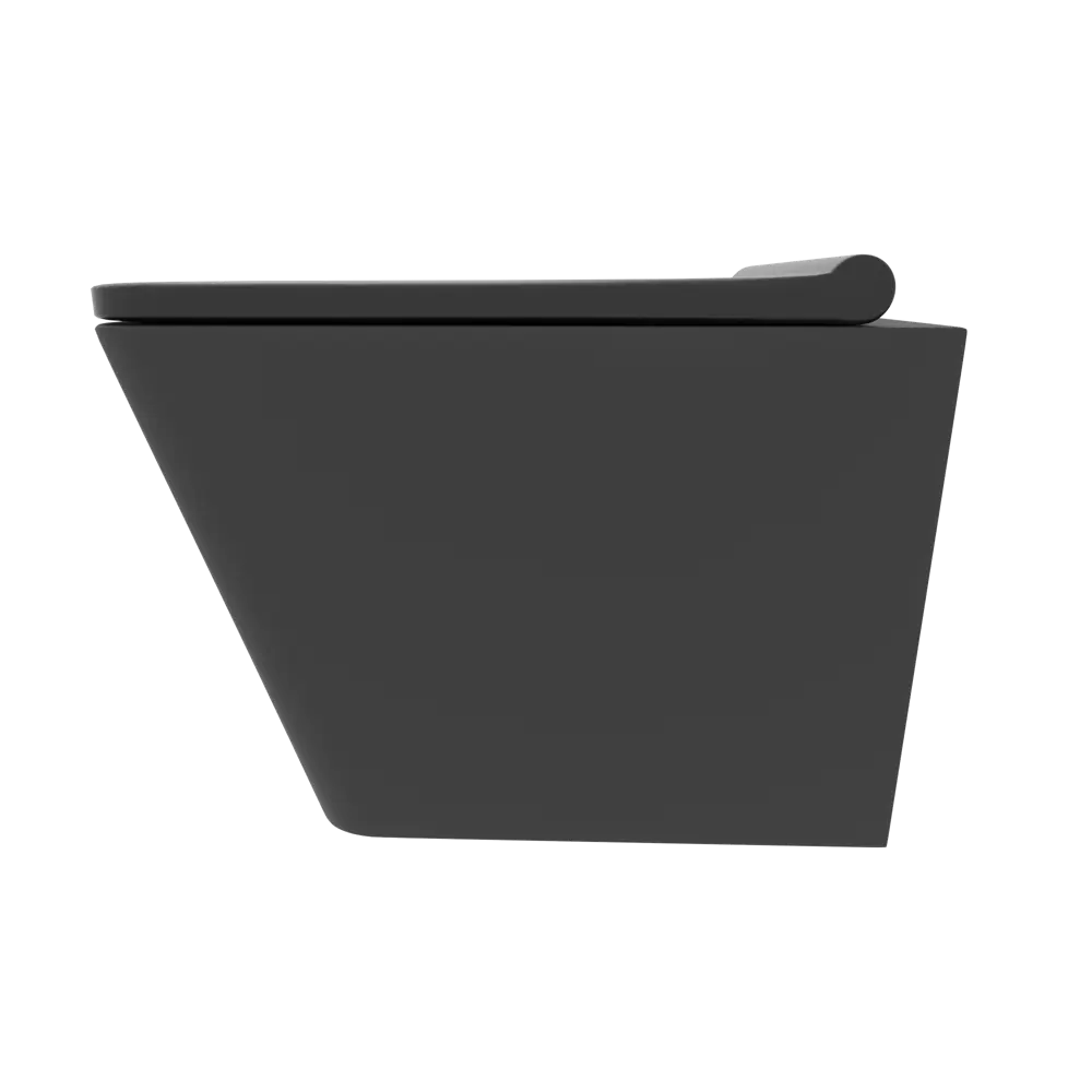 Унитаз подвесной Culto Jet безободковый с сиденьем микролифт цвет черный STLM-2160336