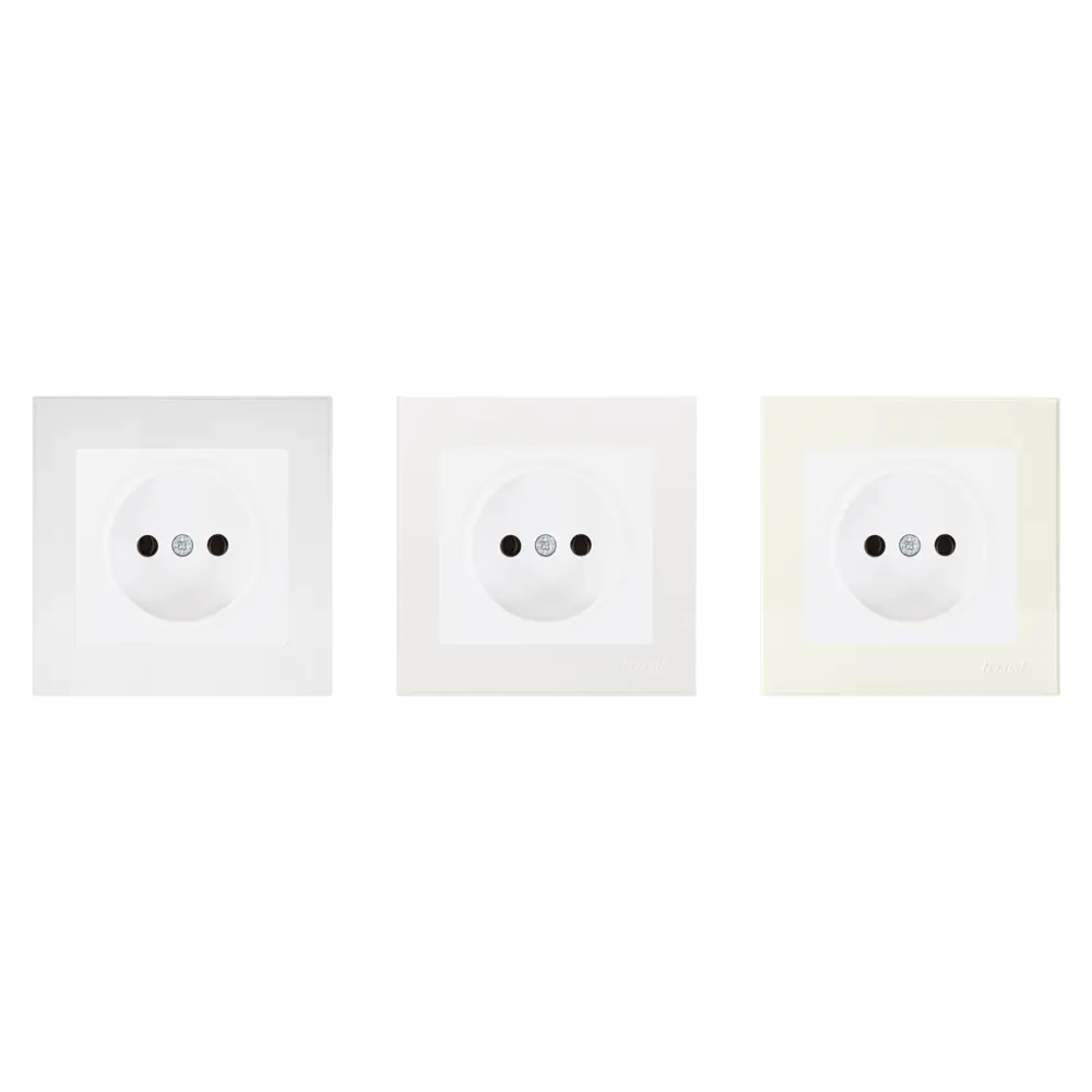 Розетка встраиваемая Lezard Rain без заземления, цвет белый STLM-2155556 - Вид №1