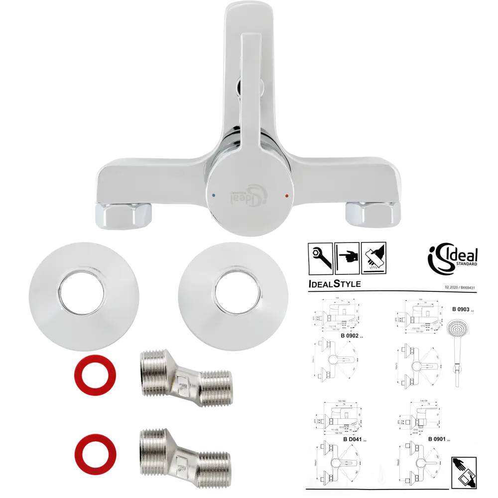 Смеситель для ванны Ideal Standard Idealstyle однорычажный цвет хром STLM-2153927 - Вид №2