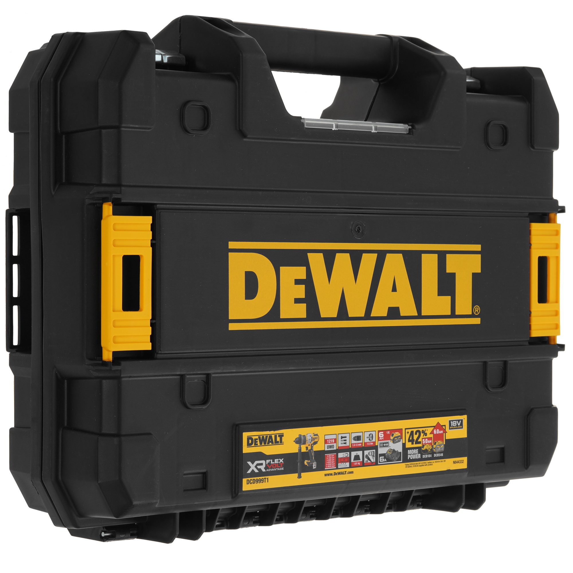 Дрель-шуруповерт DeWalt DCD999T1 XR FLEXVOLТ 18/54V 5427200 STDN-0126038 - Вид №10