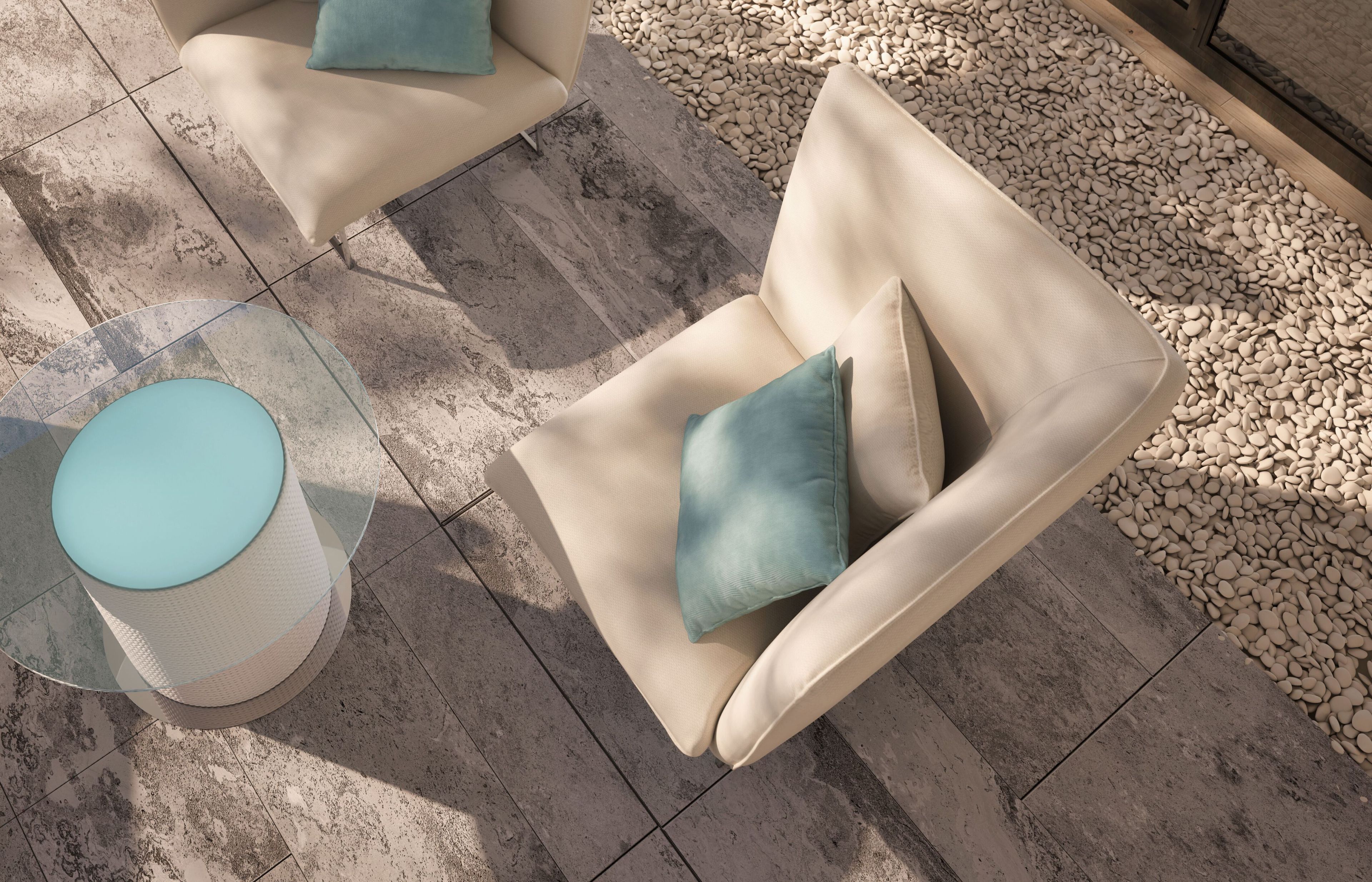 Мягкое угловое садовое кресло Galbiati Outdoor Alpemare Collection ARCH-00043888