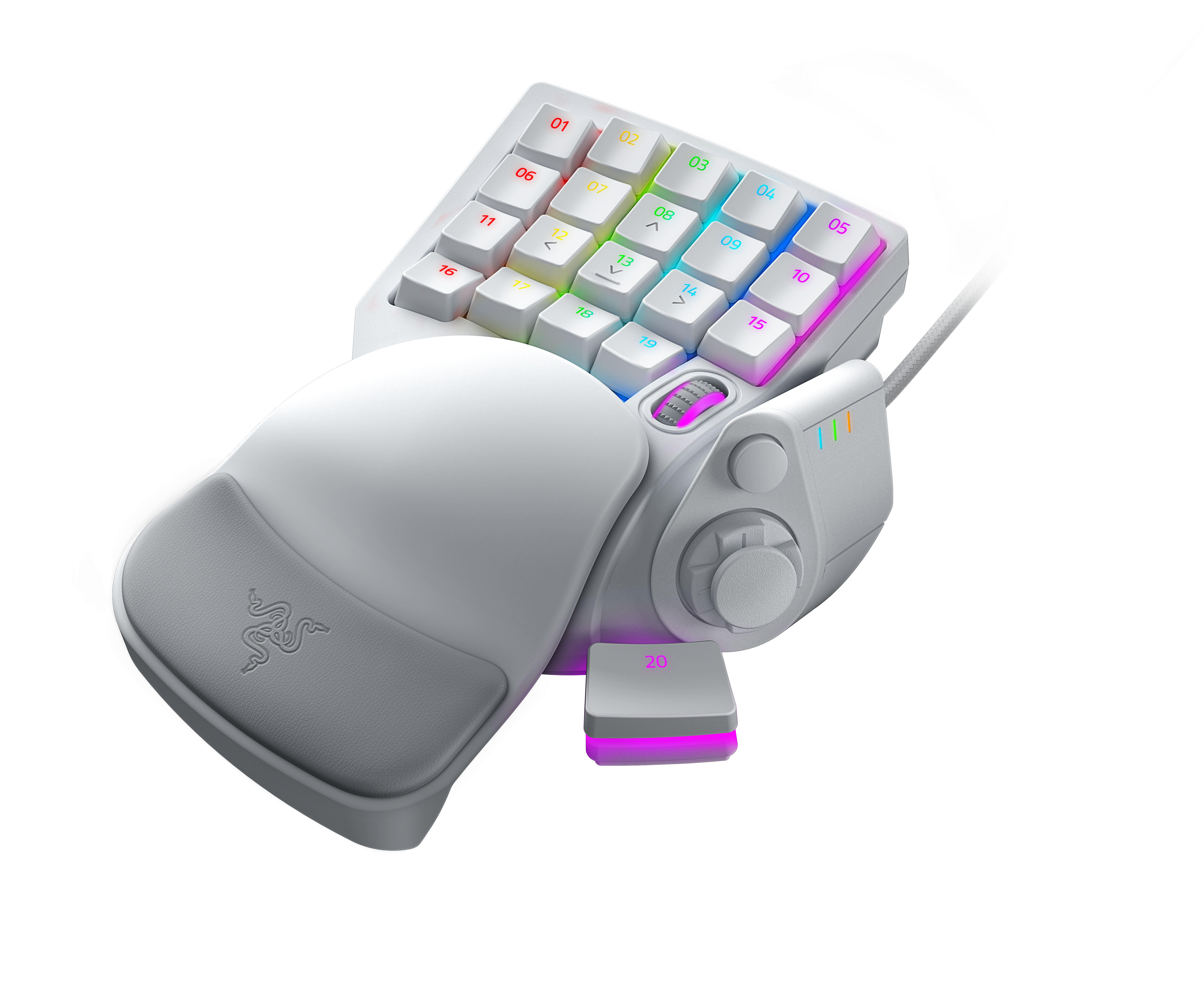 RZ07-03110200-R3M1 tartarus pro – analog optical gaming keypad - mercury – frml packaging Razer Santreyd  - Вид №1