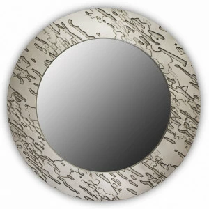 Круглое зеркало настенное серебро FASHION RIZO IN SHAPE FASHION 00-3860143 Серебро