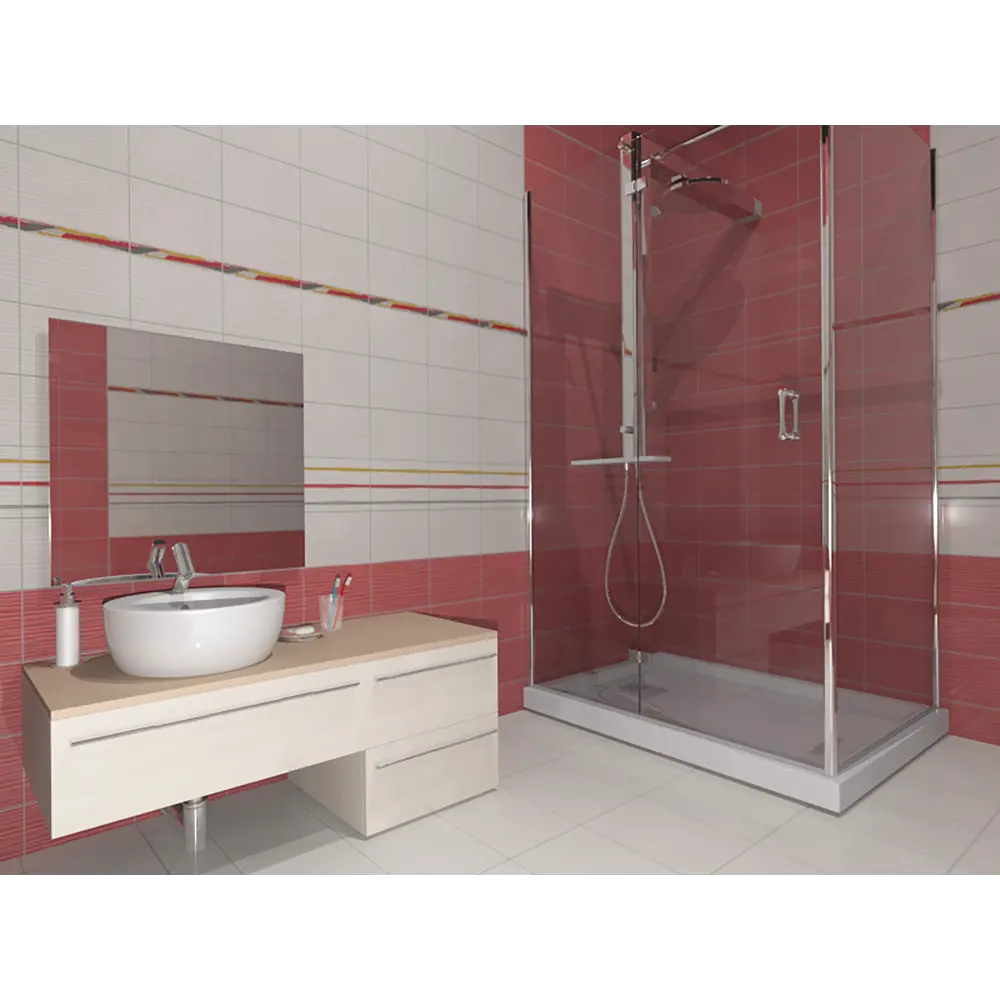 Декор Courage 40x20 см цвет красный/серый CULTO STLM-2165097 - Вид №4