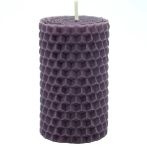 Свеча вощинная цилиндр лаванда 4x6.5 см