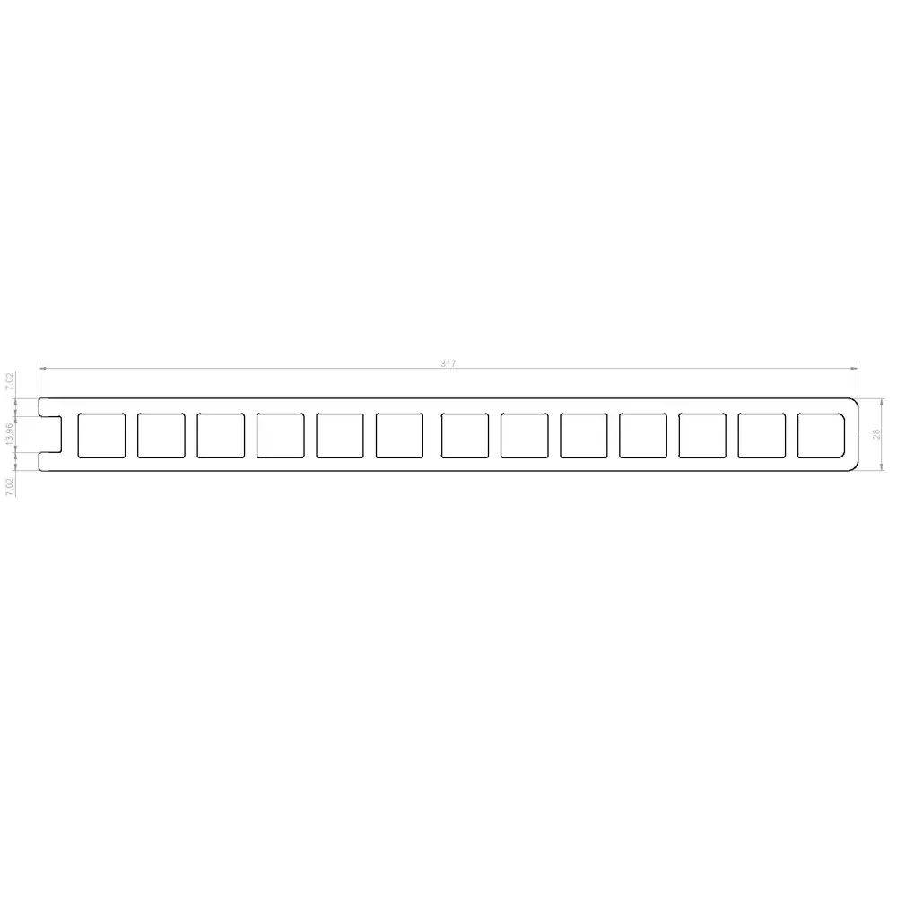 Ступень прямая Classic ДПК 28x317x3000 мм цвет коричневый 89412822 STLM-2172663 Santreyd  - Вид №2