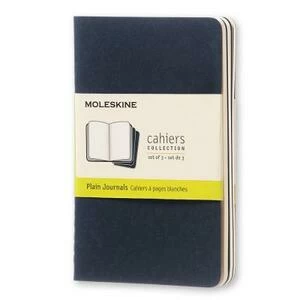 Блокнот Moleskine CAHIER JOURNAL POCKET 90x140мм обложка картон 64стр. нелинованный синий индиго (3ш
