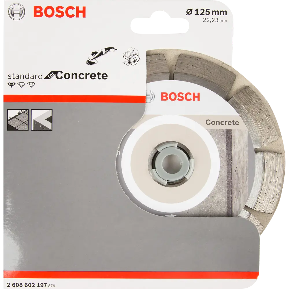 Диск алмазный по бетону Bosch Standard for Concret 2608602197 сегментный 125x22.2x2 мм BOSCH PROFESSIONAL STLM-2062869 - Вид №2