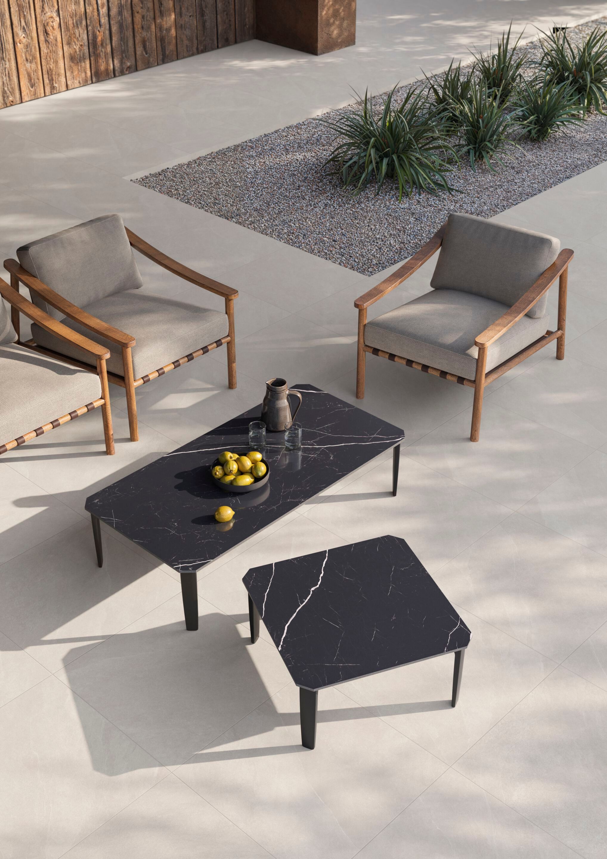 Прямоугольный садовый столик из керамогранита Casalgrande Padana Convivialis ARCH-00076907 - Вид №1