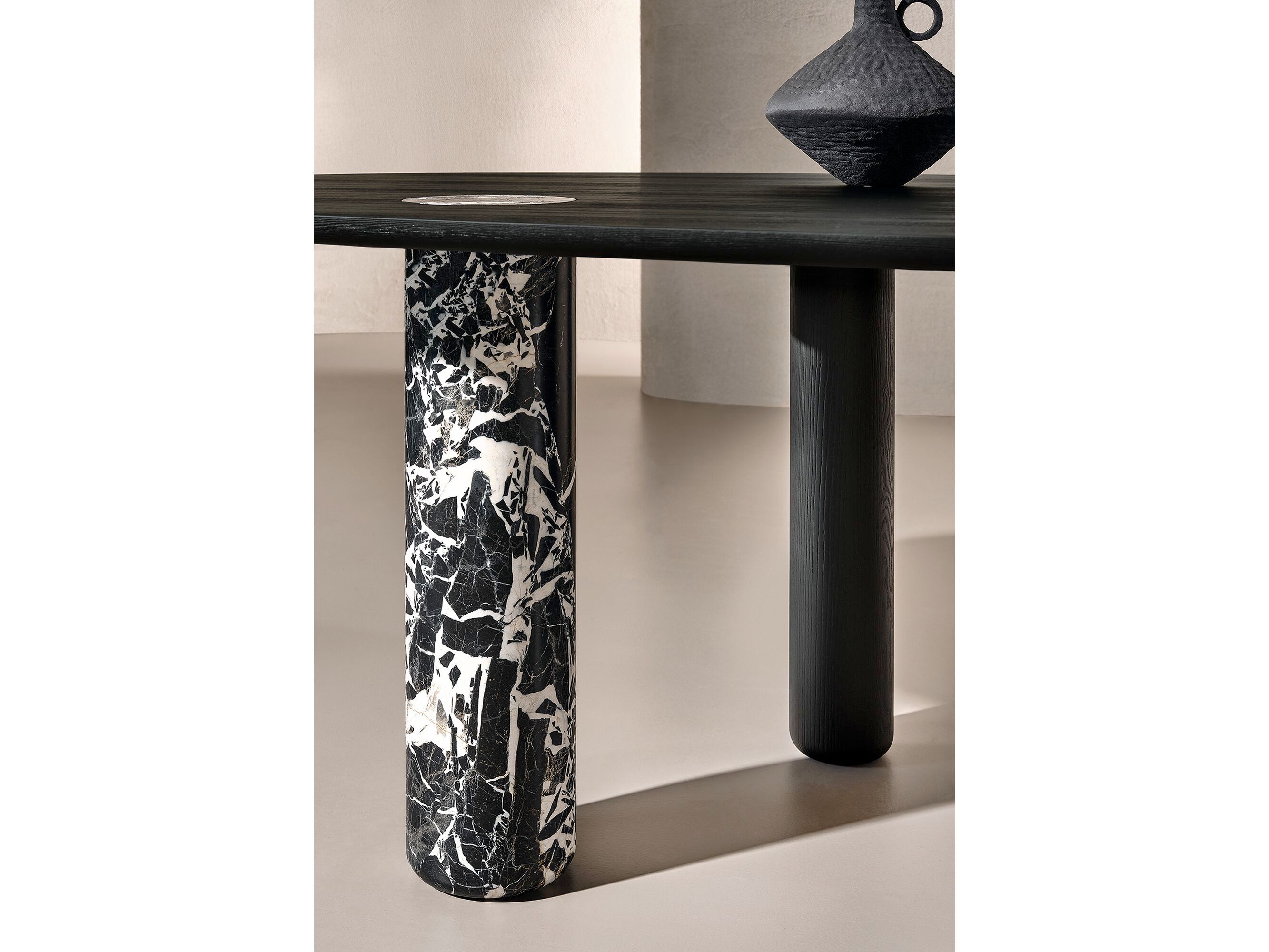 Деревянный и мраморный обеденный стол Naturedesign Главная ARCH-00089251 - Вид №2