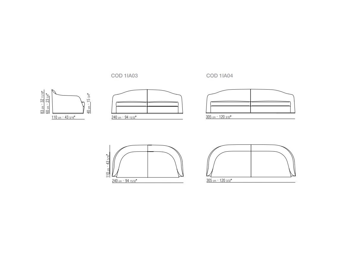Ткань диван Flexform ALFRED ARCH-00098204 - Вид №3
