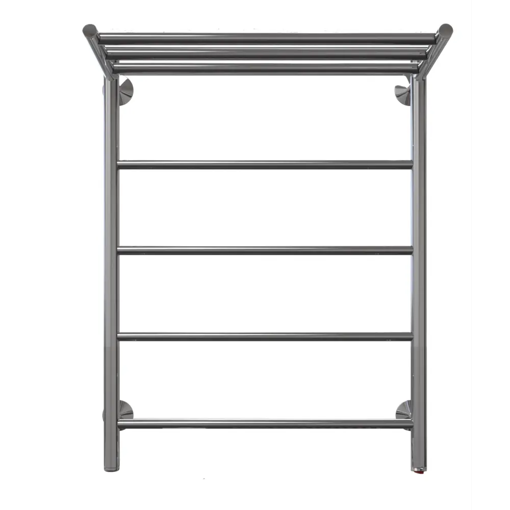 Полотенцесушитель электрический Арго Орион 500x600 мм 70 Вт с полкой лесенка цвет хром STLM-2186699 - Вид №2